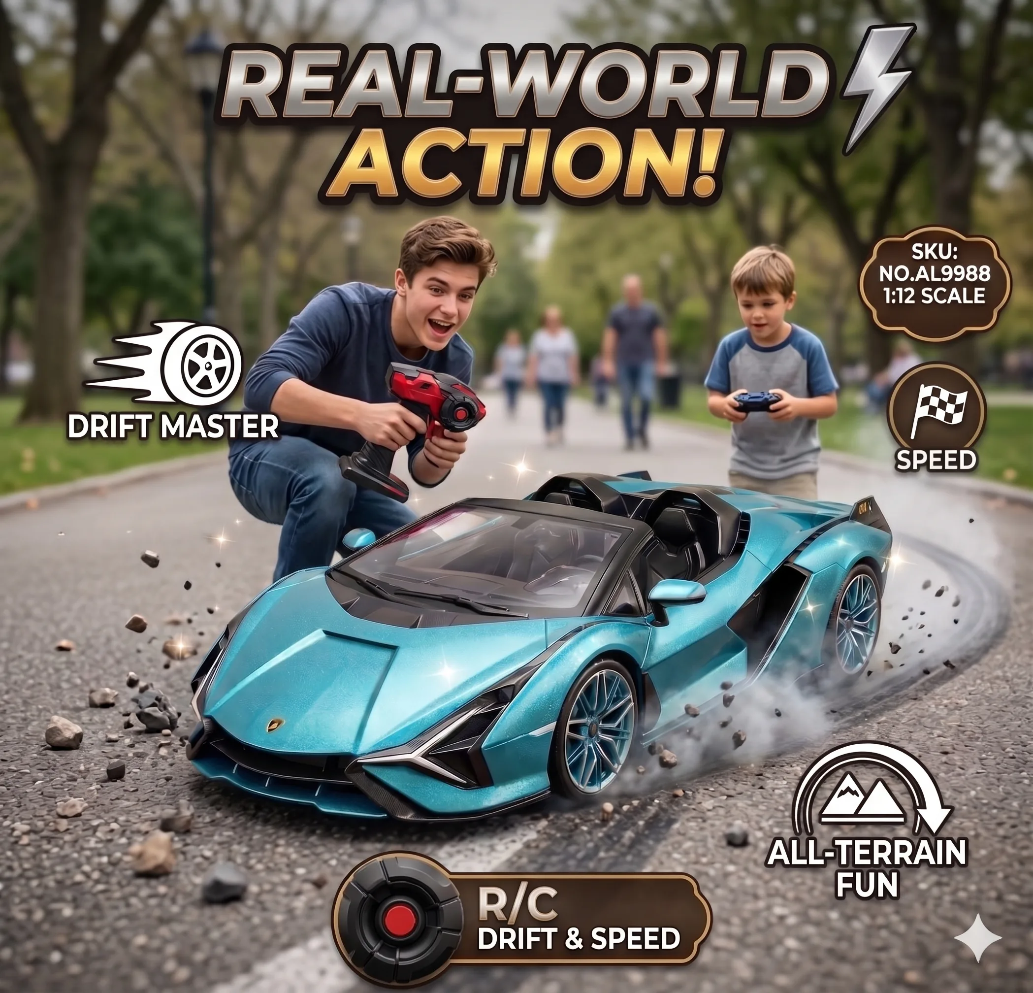 1:14 Scale Remote Control Lamborghini Sian Car - Image 2