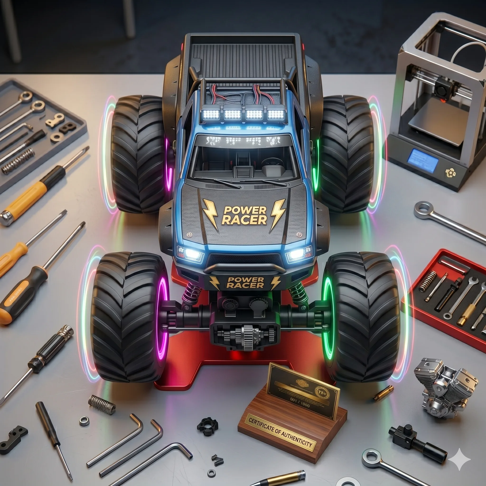 1:18 Scale Remote Control 4x4 Off-Road Monster - Image 2