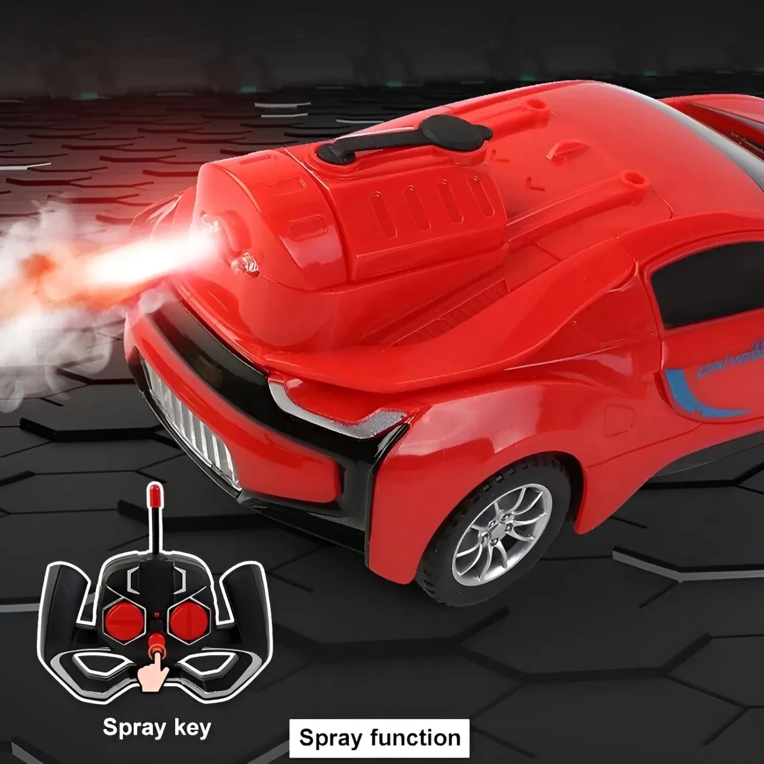 1:22 Scale 2.4G Remote Control Spray Racing Car - Image 3