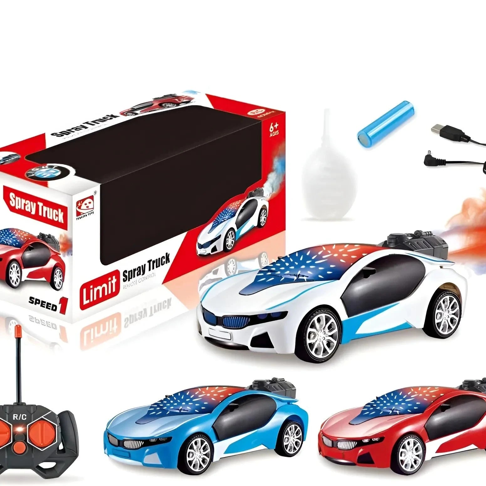 1:22 Scale 2.4G Remote Control Spray Racing Car - Image 6