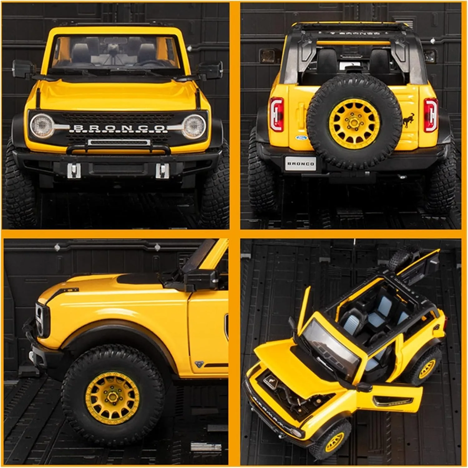 1:24 Scale Bronco Diecast Jeep with Light And Sound - Image 5