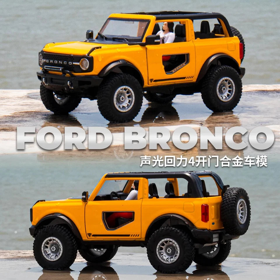 1:24 Scale Bronco Diecast Jeep with Light And Sound - Image 6
