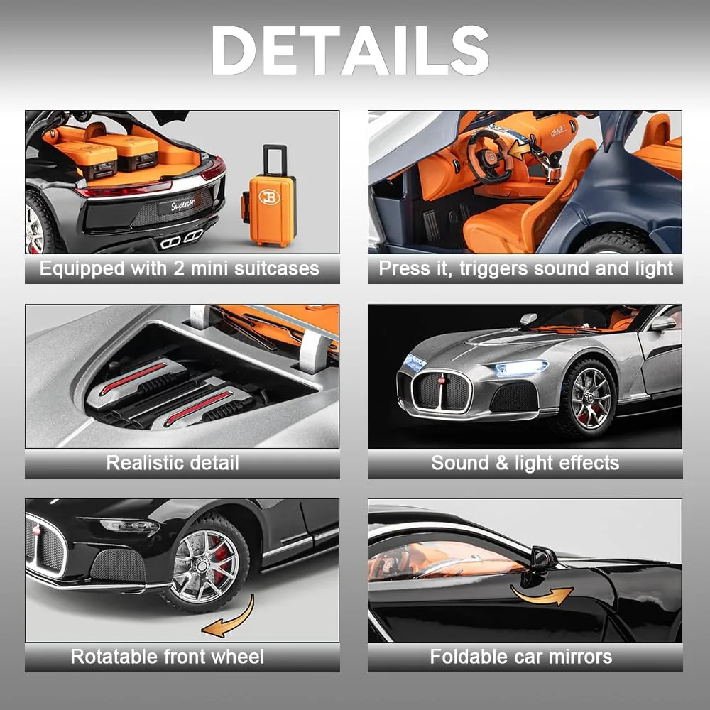 1:24 Scale Diecast Bugatti Atlantic - Image 6