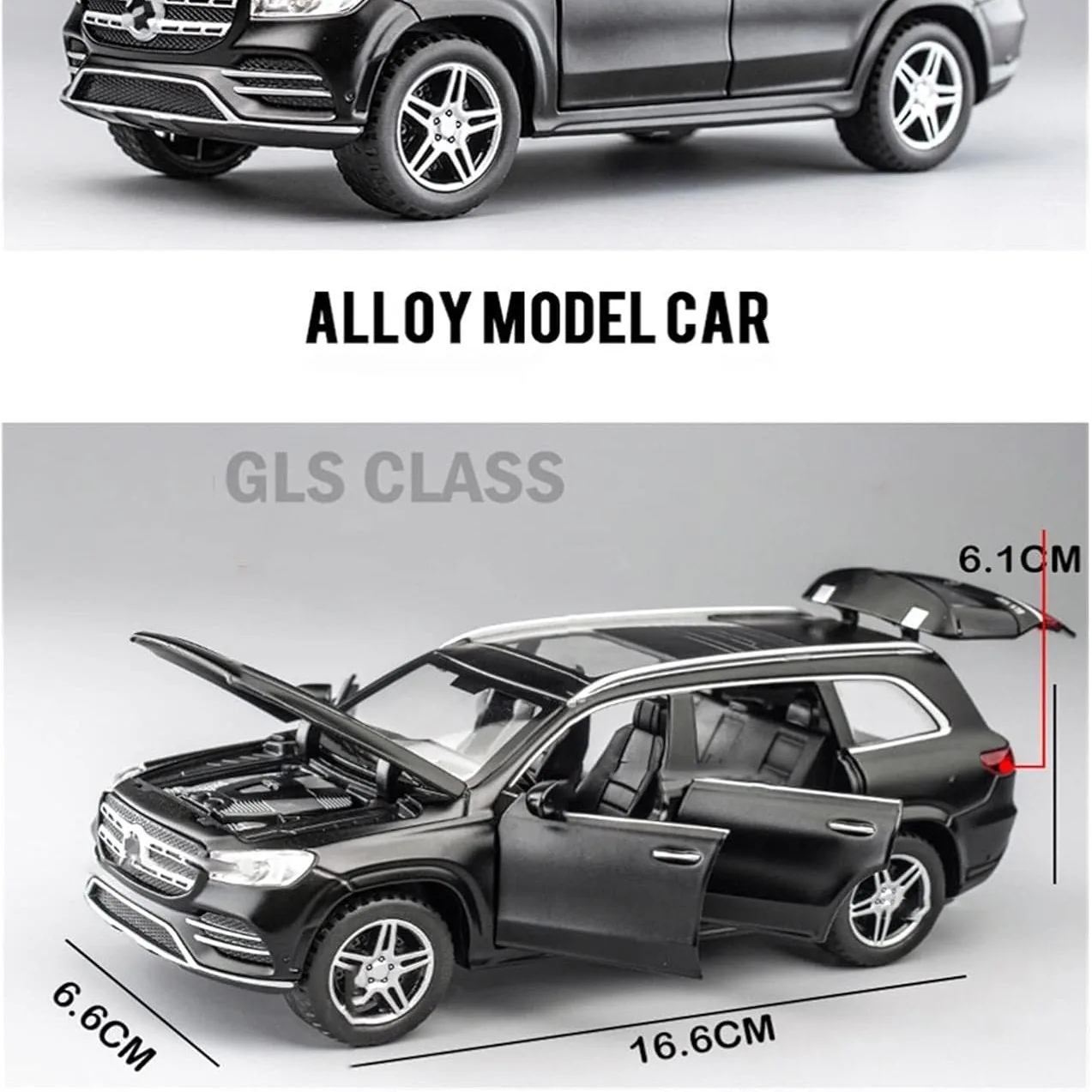 1:24 Scale Diecast Mercedes Benz GLS580 SUV Model - Image 4