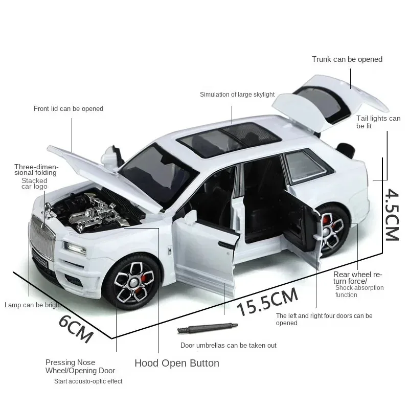 1:32 Scale Diecast Rolls Royce Cullinan - Image 7