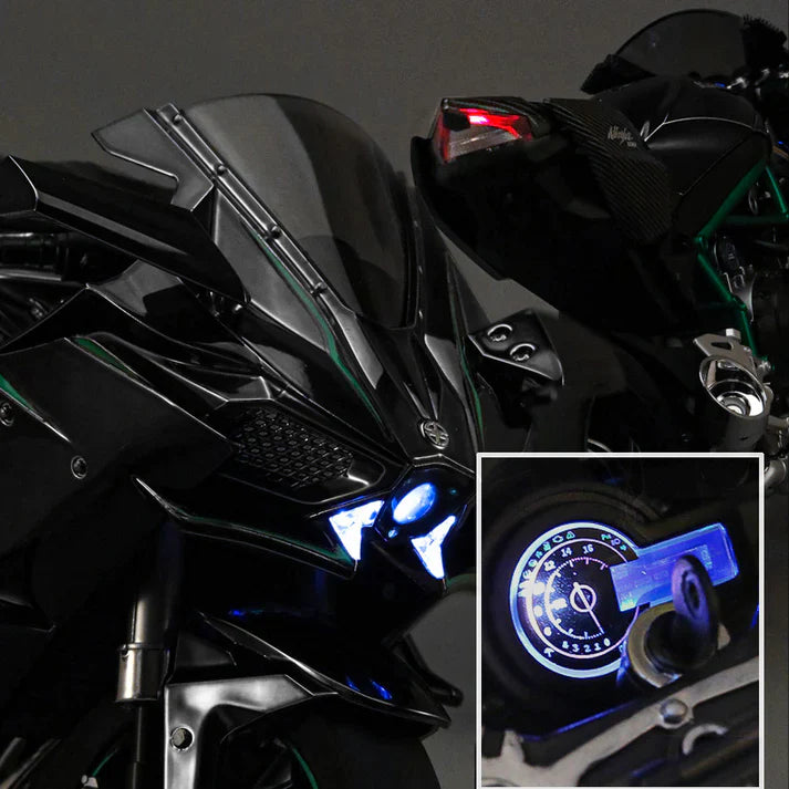 1:6 Scale Kawasaki Ninja H2R Diecast Bike With Smoke Effect - Image 12