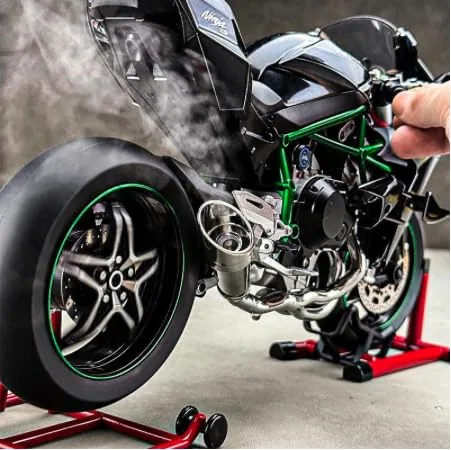 1:6 Scale Kawasaki Ninja H2R Diecast Bike With Smoke Effect - Image 4