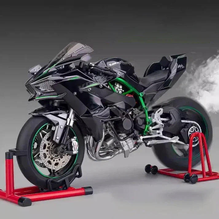 1:6 Scale Kawasaki Ninja H2R Diecast Bike With Smoke Effect - Image 5