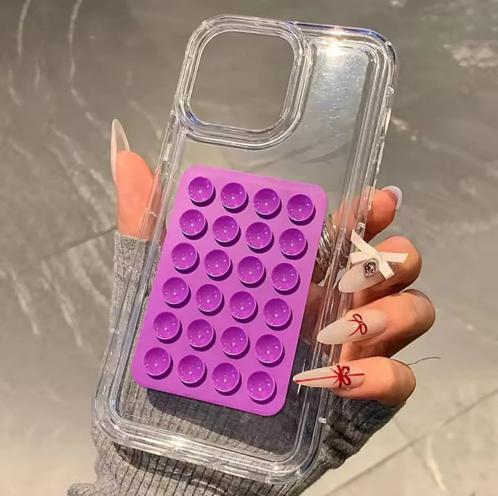 1 Pcs Mobile Phone Silicone Suction Stand - Image 2