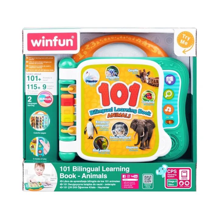 WinFun 101 Bilingual Learning Book Animals