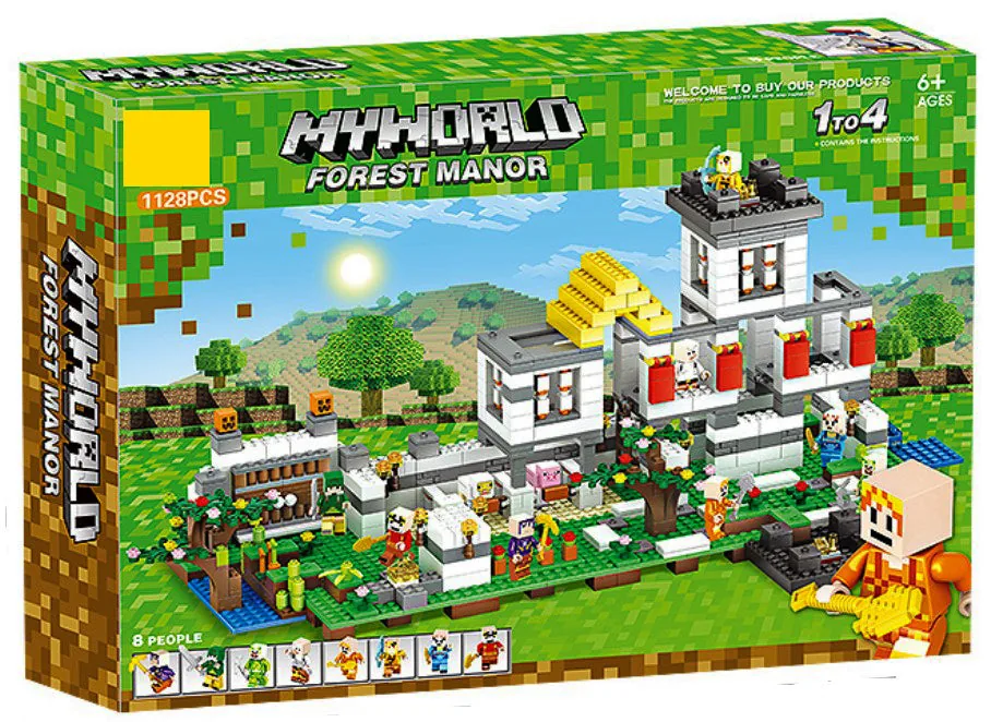 1128-Piece My World Forest Manor Blocks set - Image 2