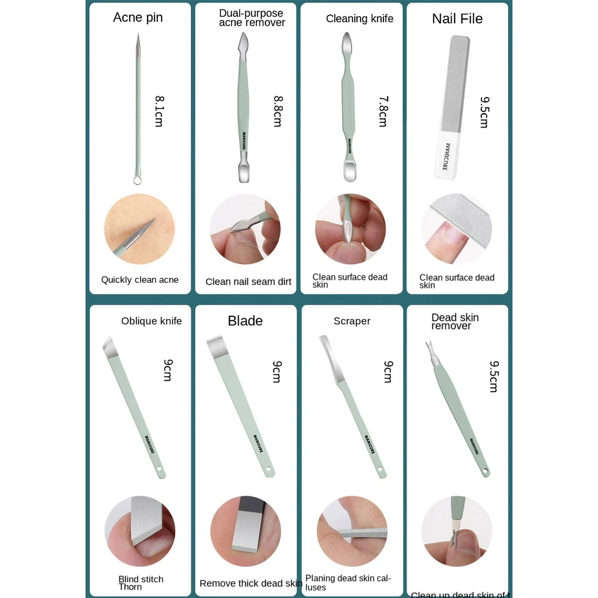 16 Pcs Manicure Pedicure Set - Image 11