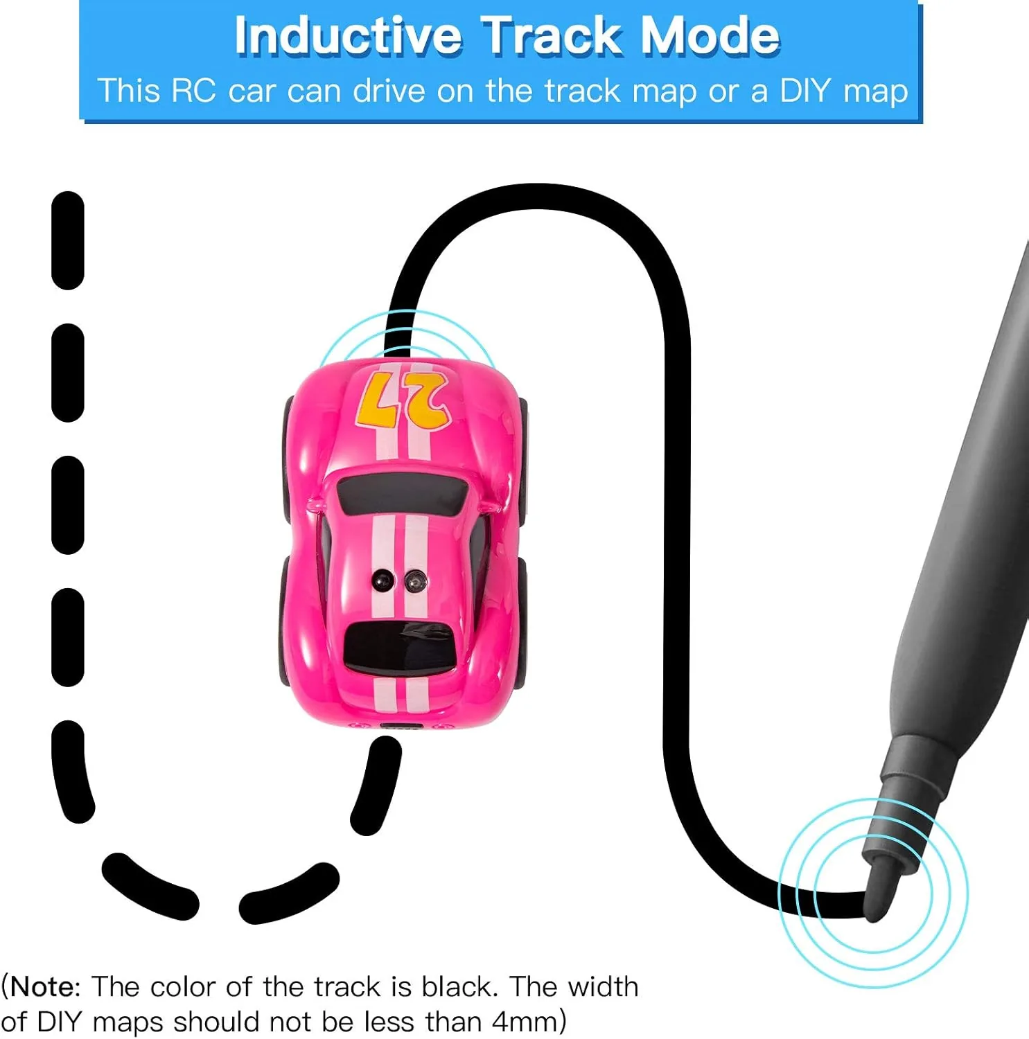 2.4G Electric Mini Remote Control Follow Up Sensor Car - Image 9