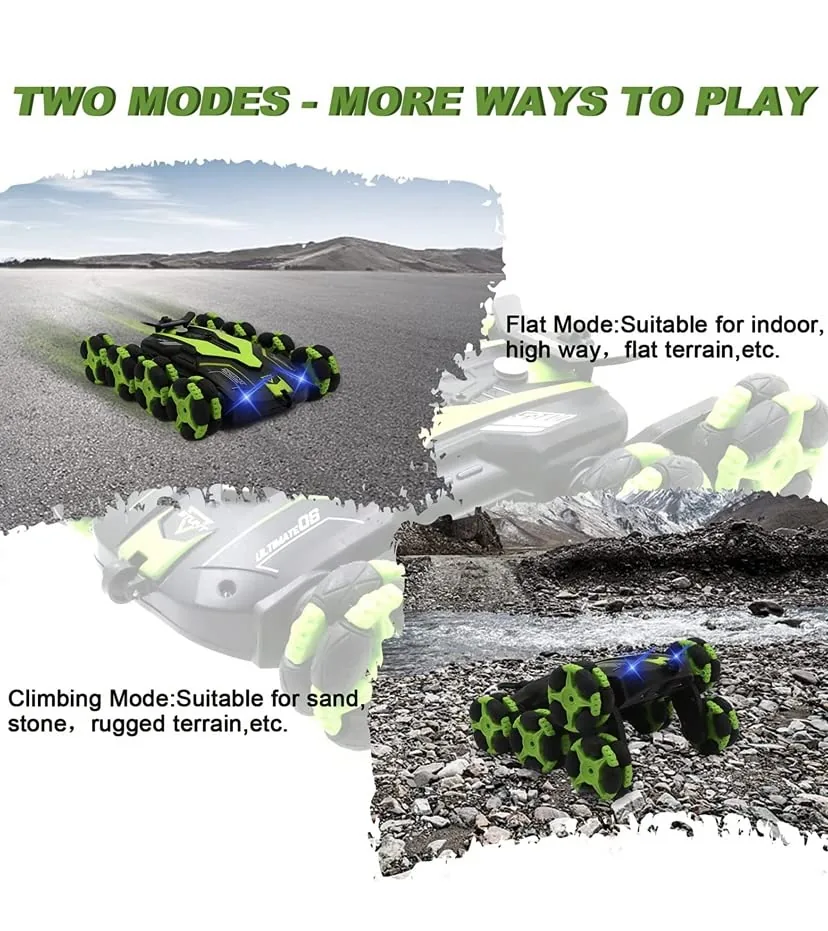 2.4GHZ 4WD 8 Wheels Stunt Remote Control Remote Control - Image 16