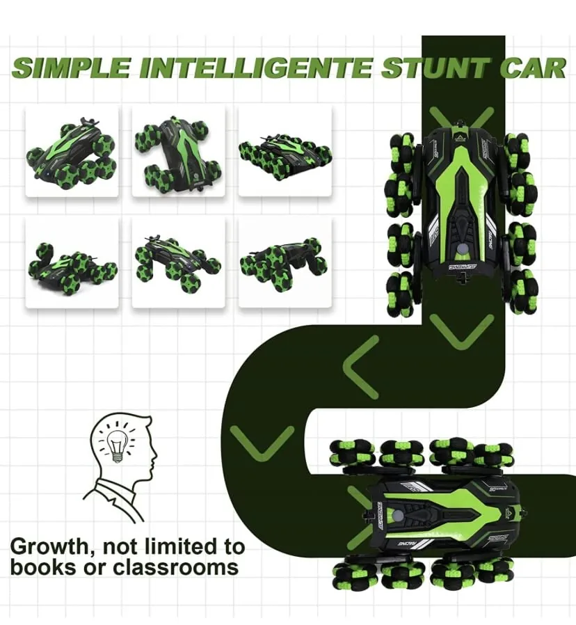 2.4GHZ 4WD 8 Wheels Stunt Remote Control Remote Control - Image 6