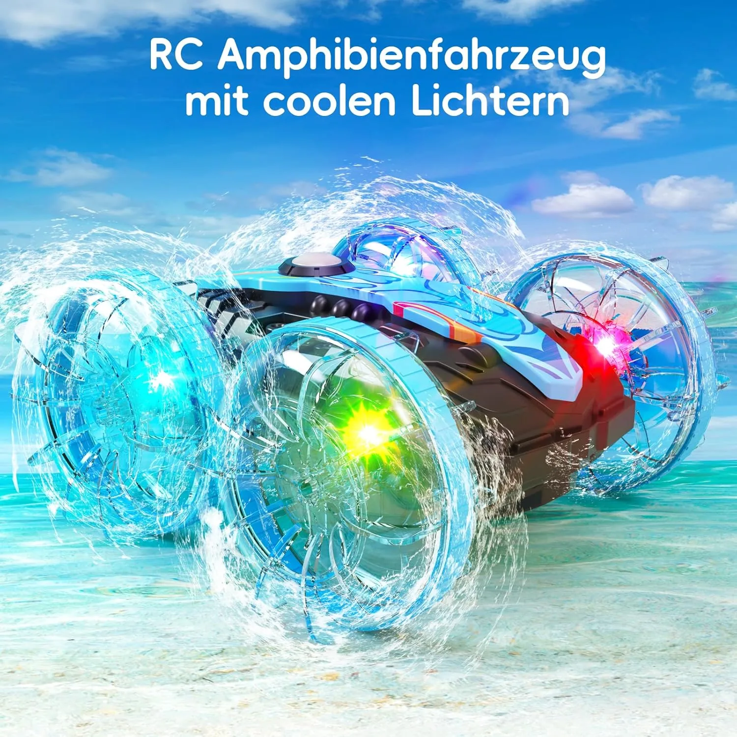 2.4GHZ Water Proof Remote Control Car 2 in 1 - Image 2