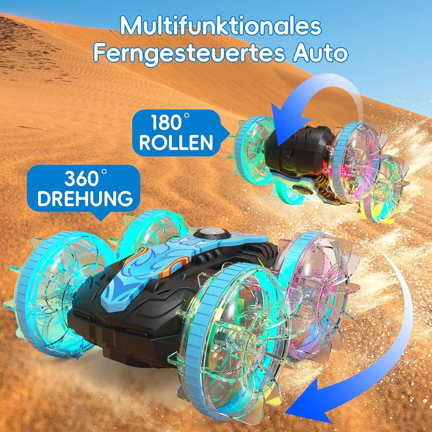 2.4GHZ Water Proof Remote Control Car 2 in 1 - Image 3