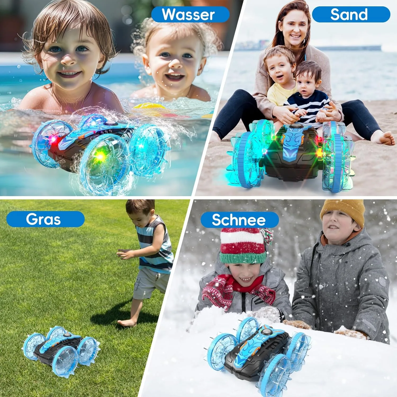 2.4GHZ Water Proof Remote Control Car 2 in 1 - Image 5