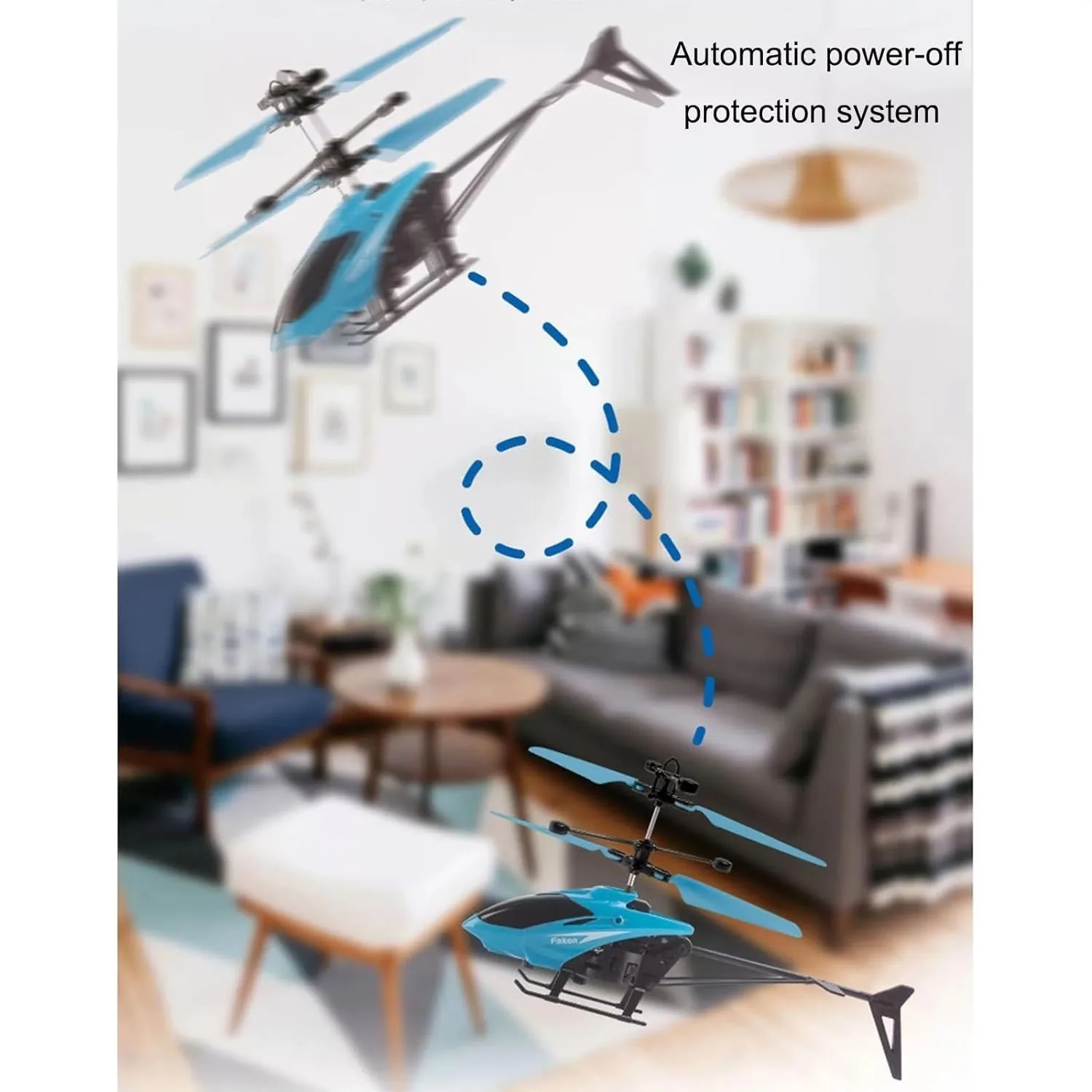2 in 1 Hand Gesture And Sensor Flying Helicopter - Image 3