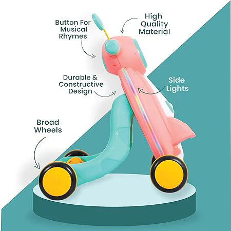 2 in 1 Multi Functional Baby Walker With Light And Sound - Image 3