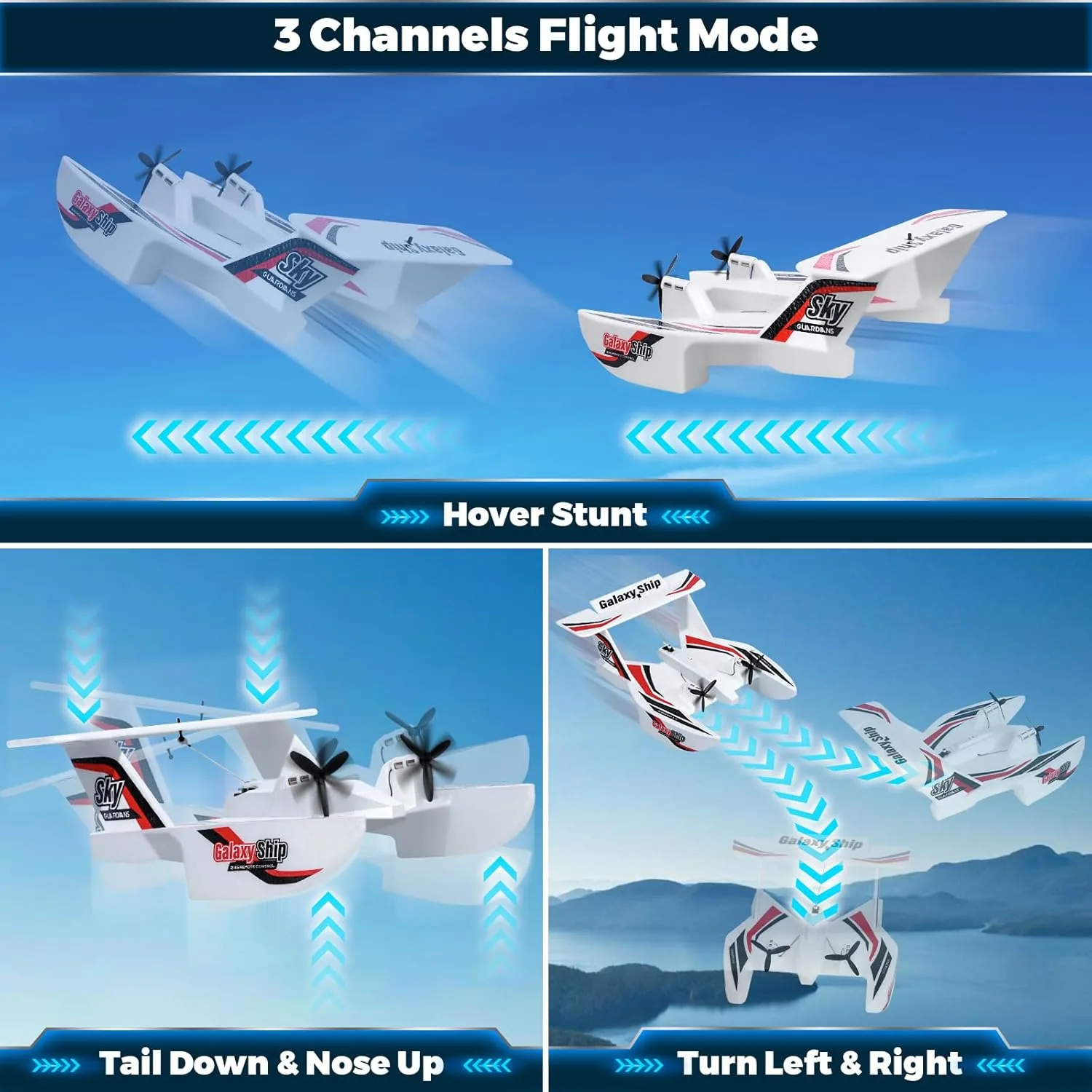 2 in 1 Remote Control Glider Galaxy Ship - Image 4
