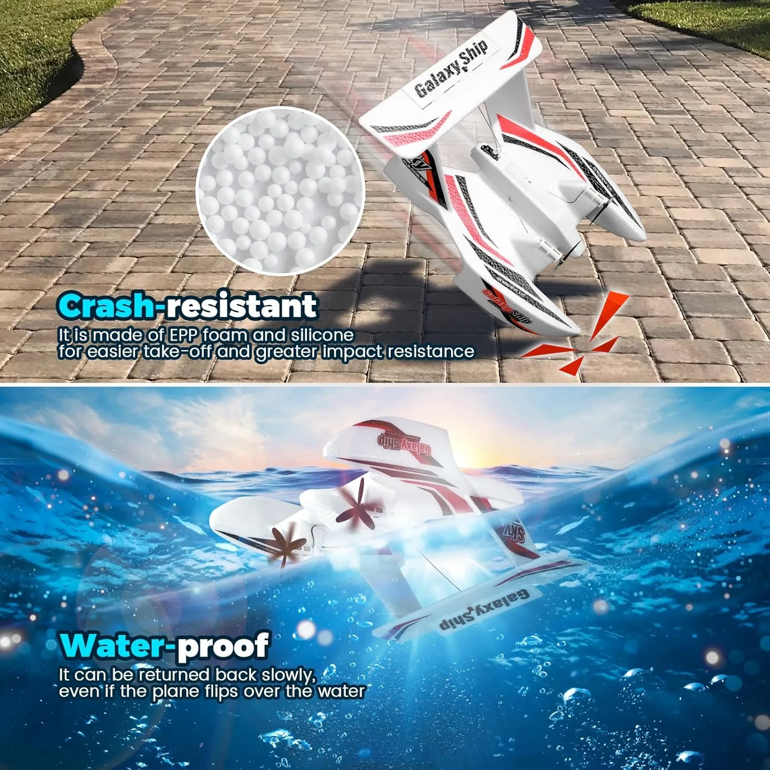 2 in 1 Remote Control Glider Galaxy Ship - Image 6