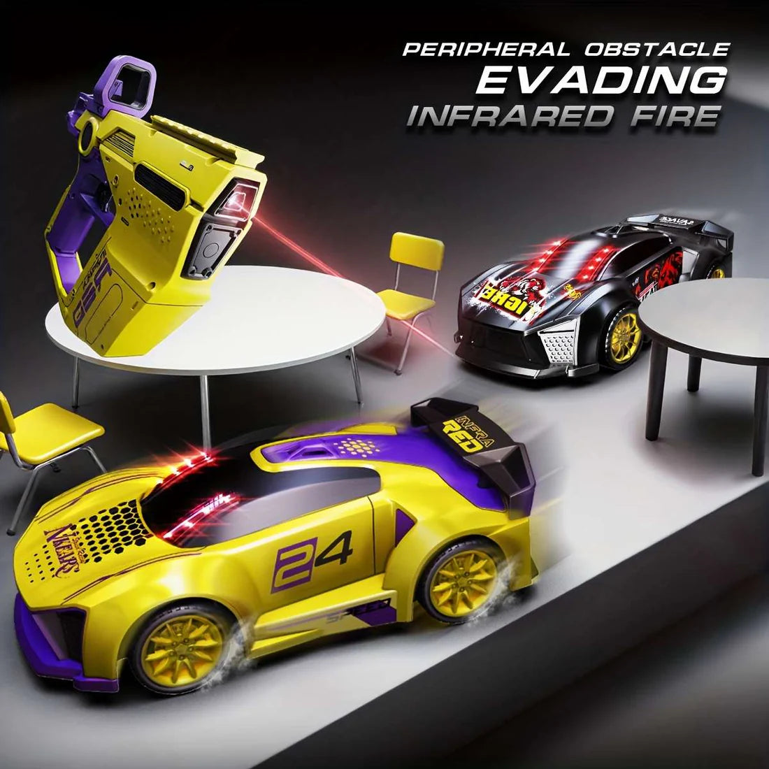 2 Player R/C Laser Gun Car Set - Image 2