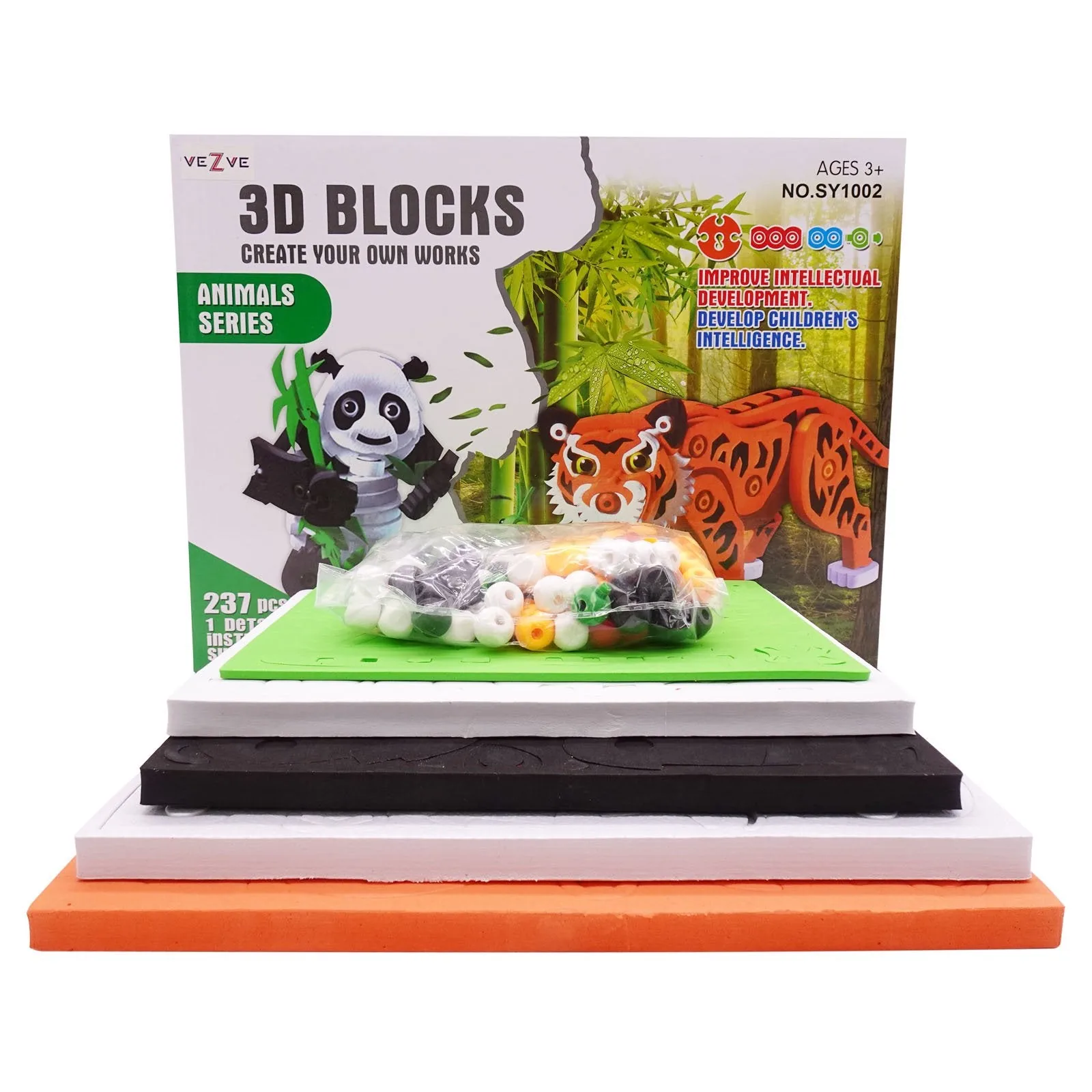 237 Pieces 3D Animal Series Puzzle Blocks - Image 2