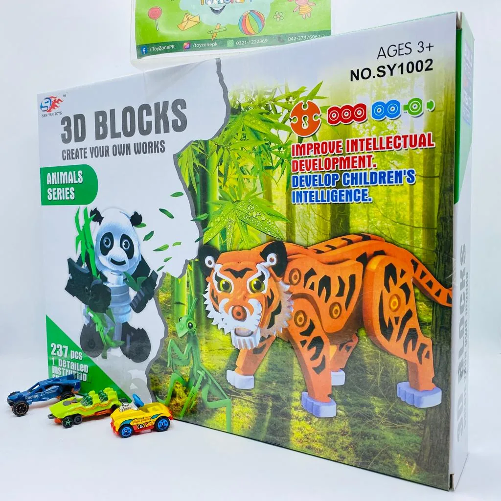 237 Pieces 3D Animal Series Puzzle Blocks - Image 5