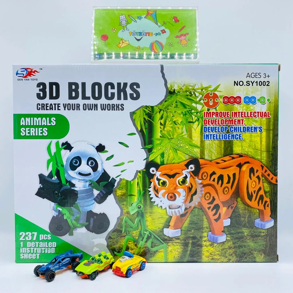 237 Pieces 3D Animal Series Puzzle Blocks - Image 6