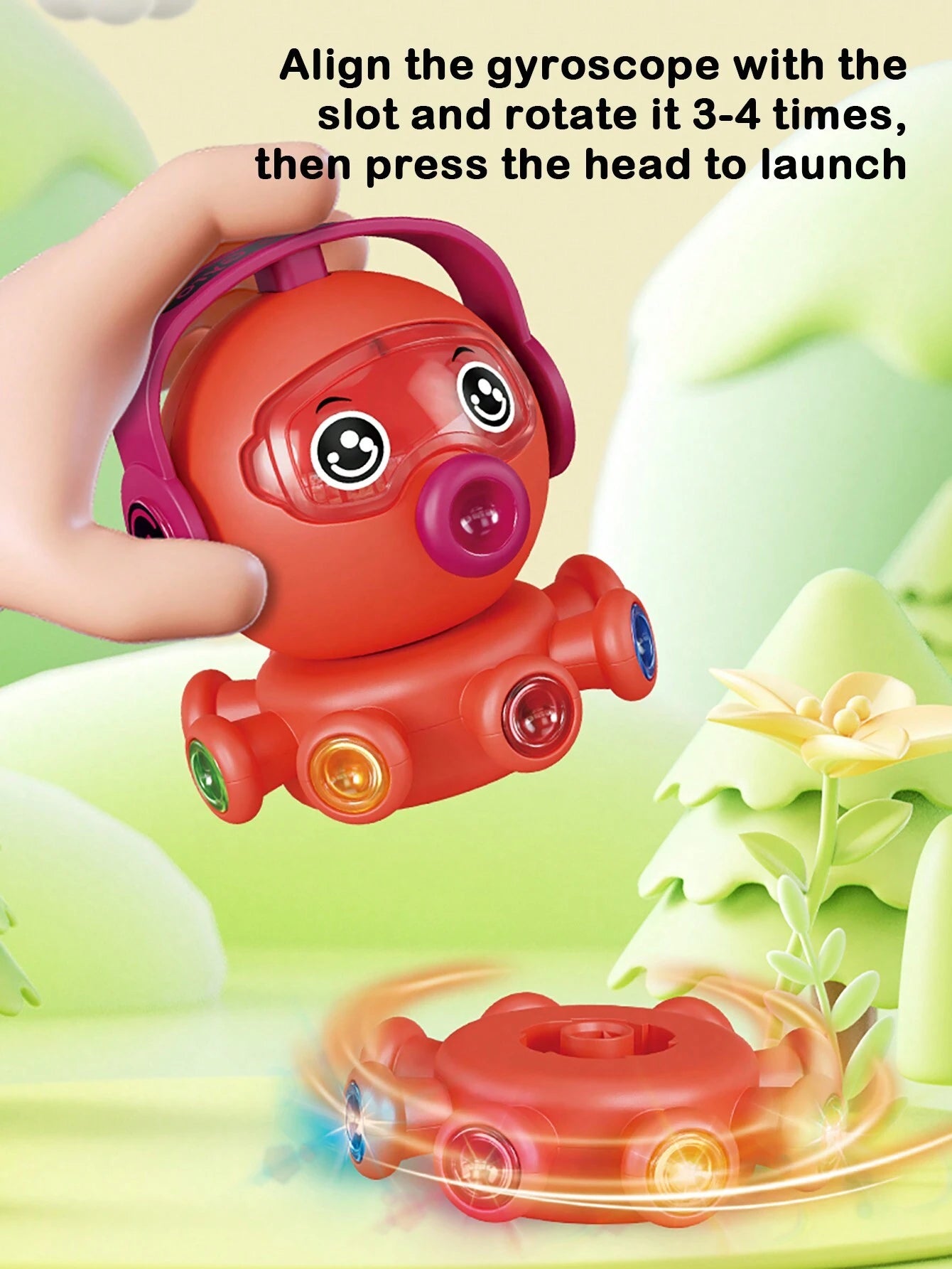 3 in 1 Gyro Octopus with Light - Image 5