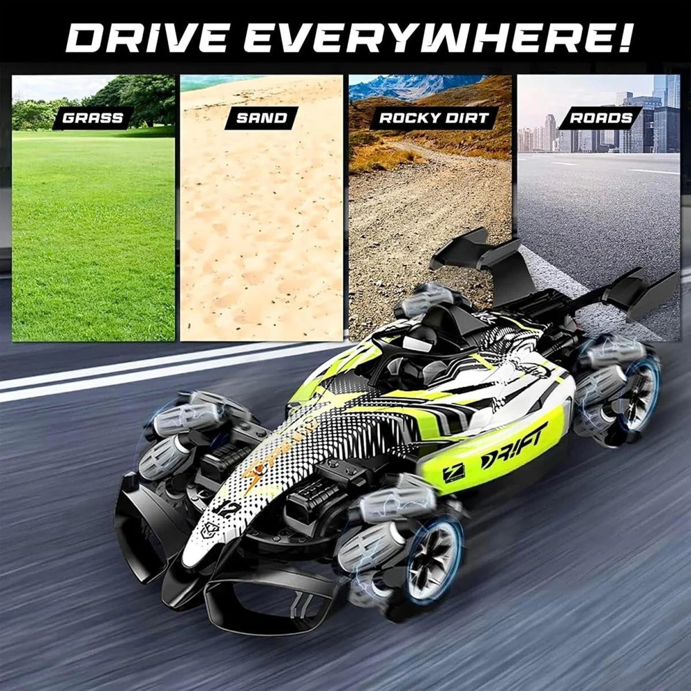 360°Remote Control High Speed Racing Drift Car with Smoke - Image 3