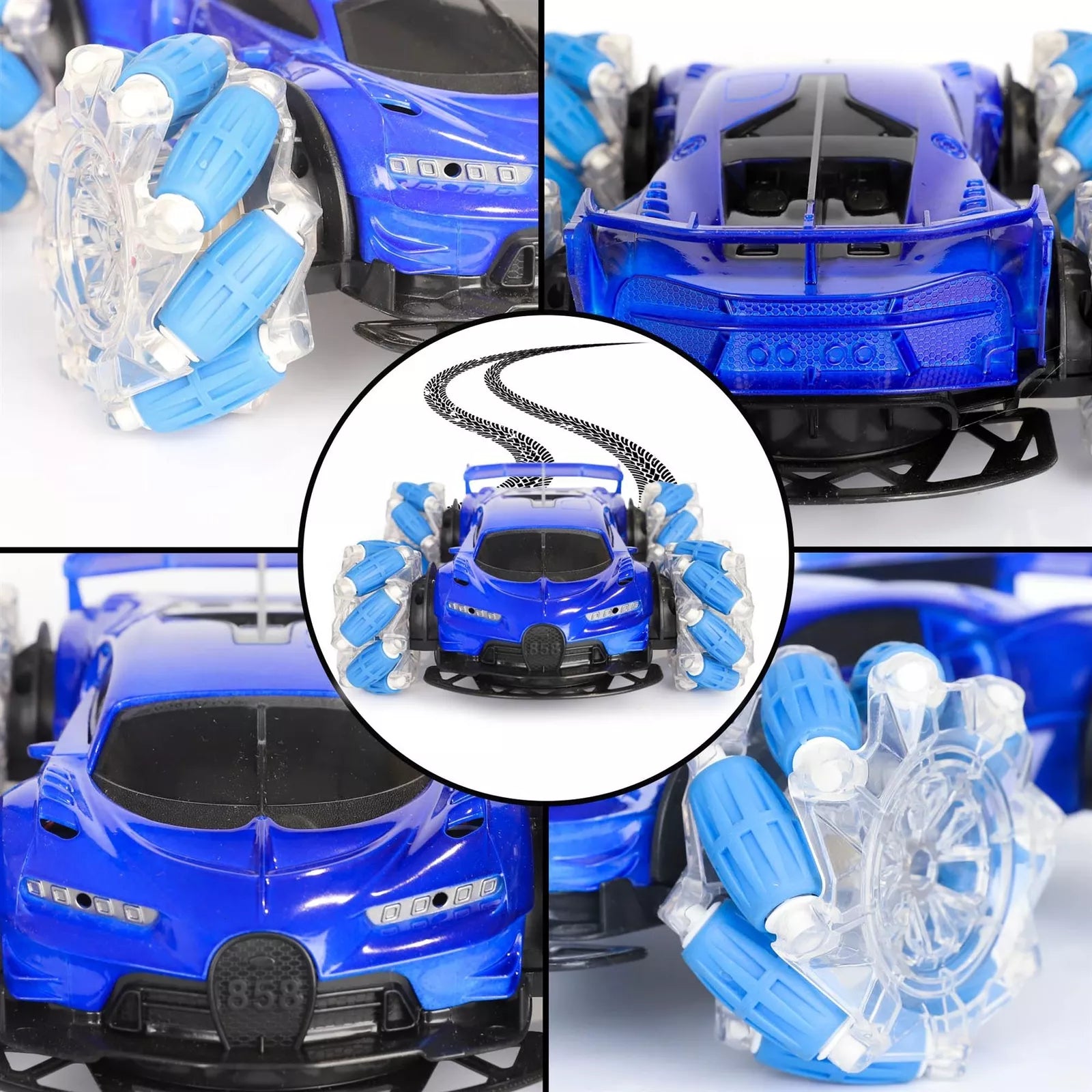 360°Rotate LED Remote Control Stunt Car - Image 2