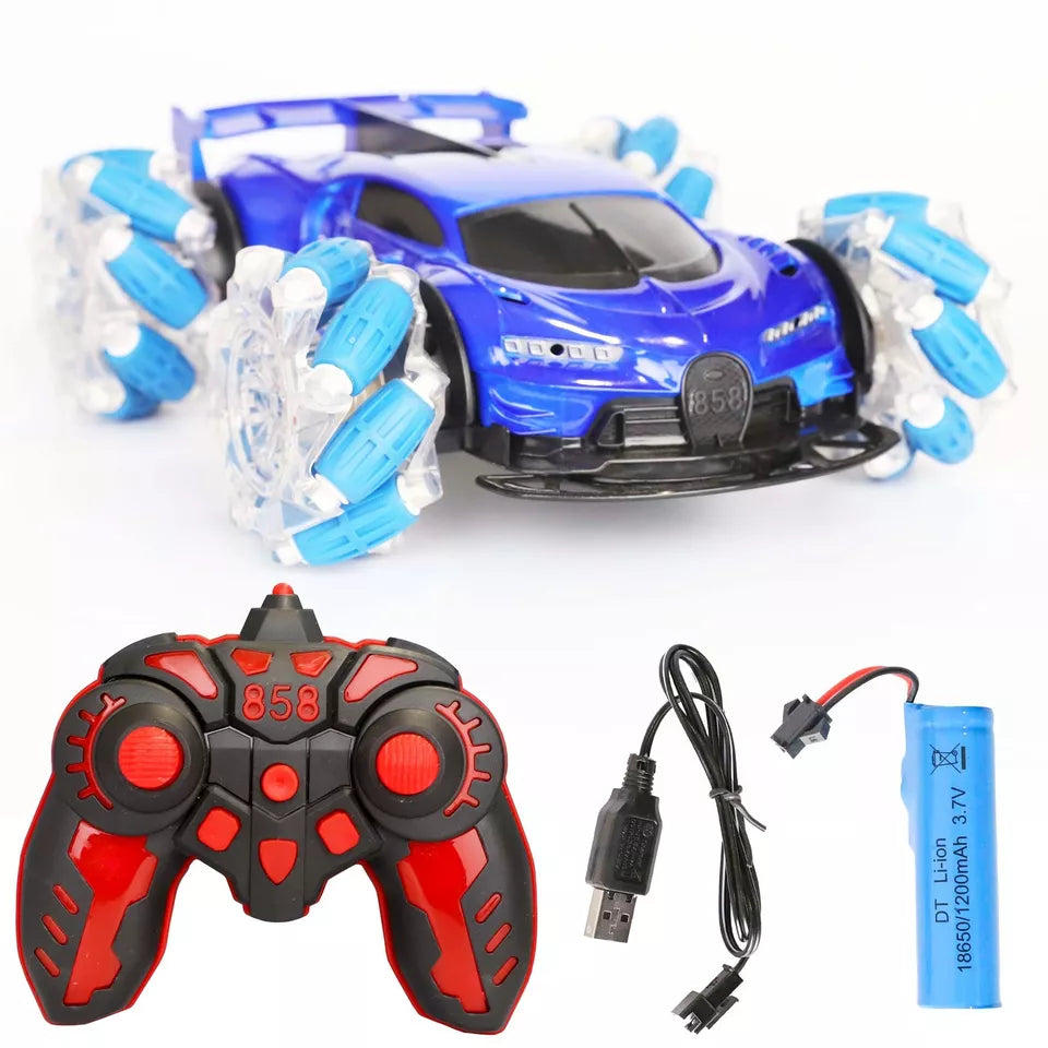 360°Rotate LED Remote Control Stunt Car - Image 7
