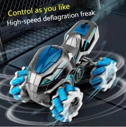 360° Rotate RC Stunt Motorcycle With Smoke & Light & Sound - Image 2