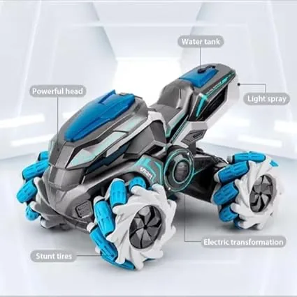 360° Rotate RC Stunt Motorcycle With Smoke & Light & Sound - Image 5