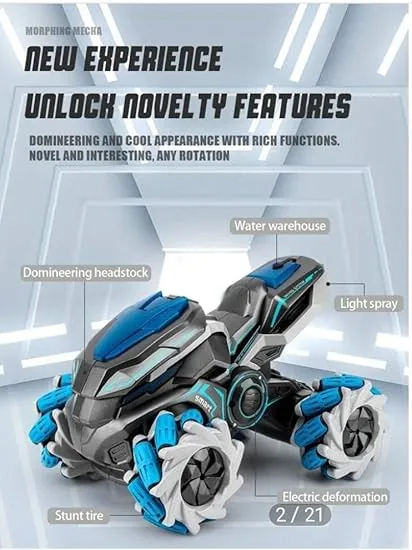 360° Rotate RC Stunt Motorcycle With Smoke & Light & Sound - Image 6