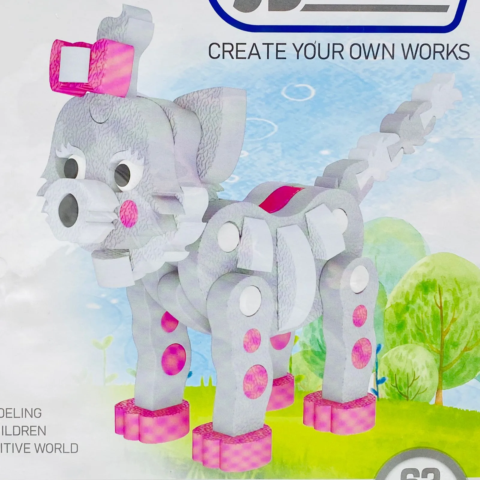 3D Cat Puzzle Set 62 Pcs - Image 3