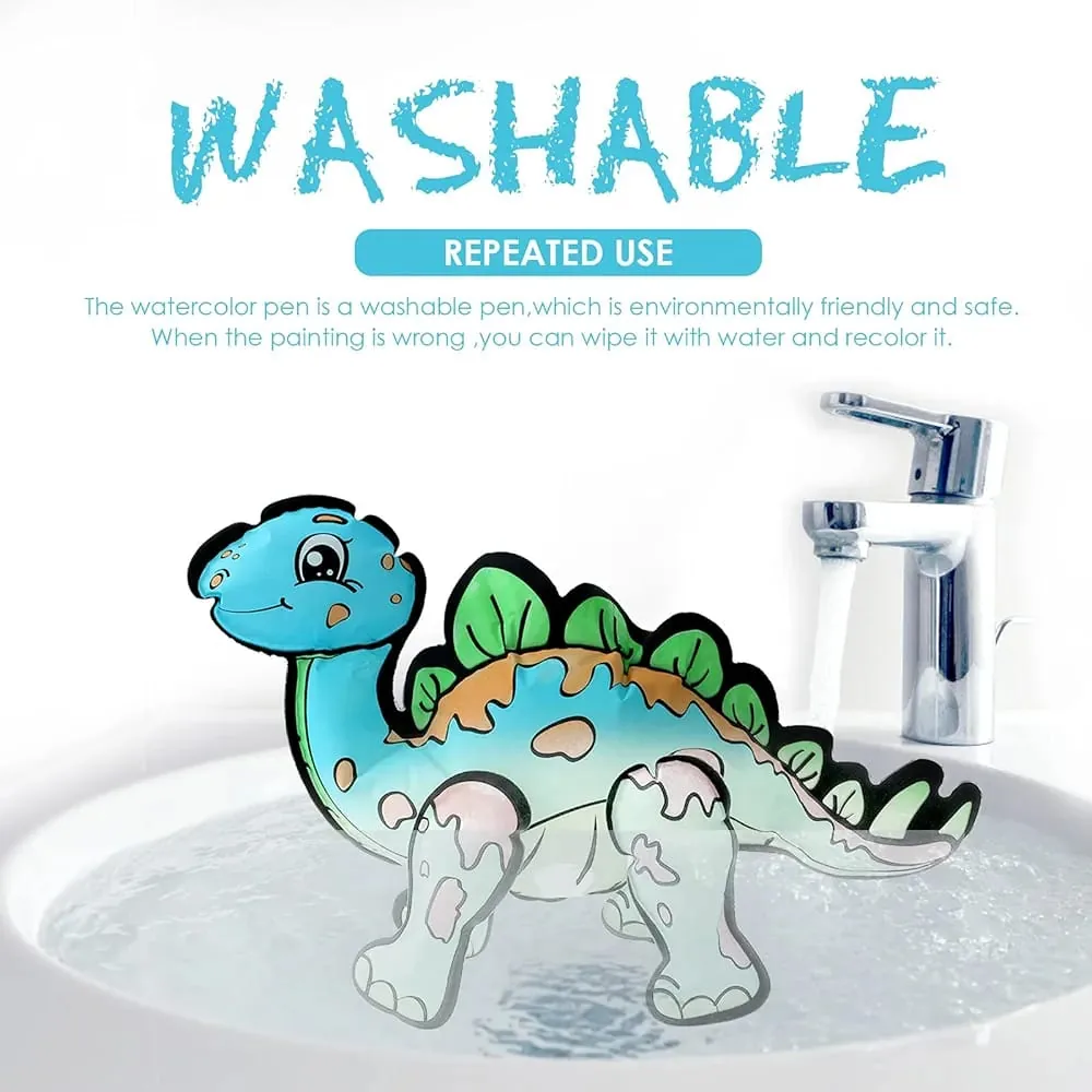 3D DIY Washable Inflatable Painting Dinosaur with Color - Image 5