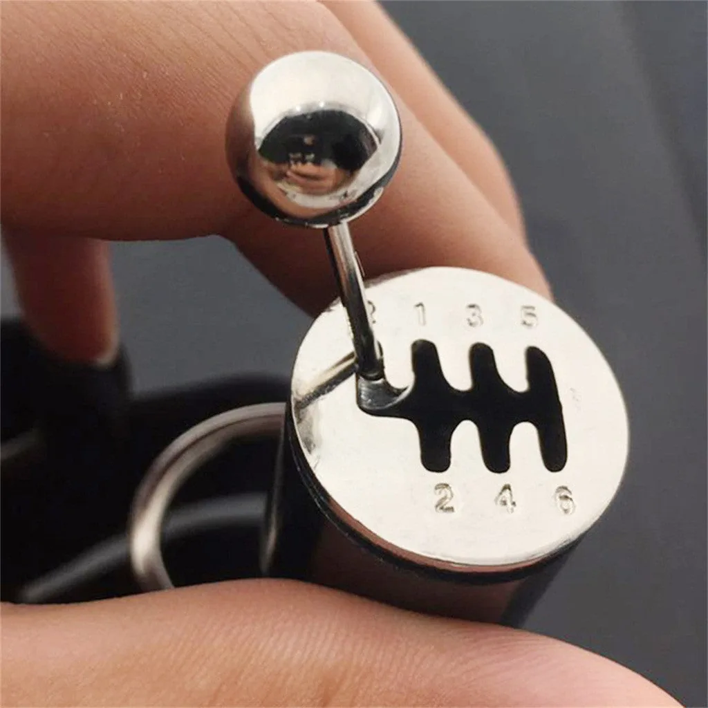 3D Gear Knob KeyChain - 2 Pcs - Image 3