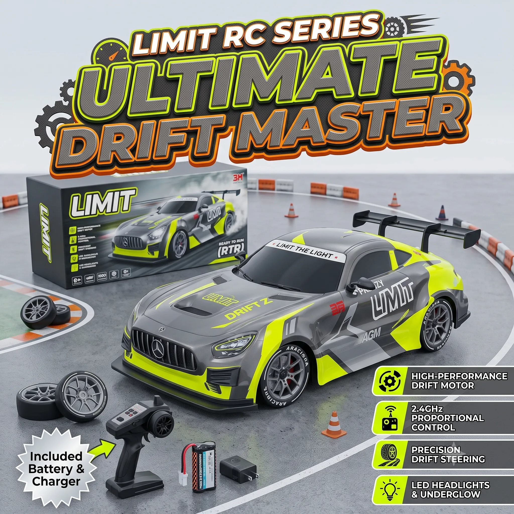 4WD Remote Control Frenzy High-Speed Drift Car - Image 2