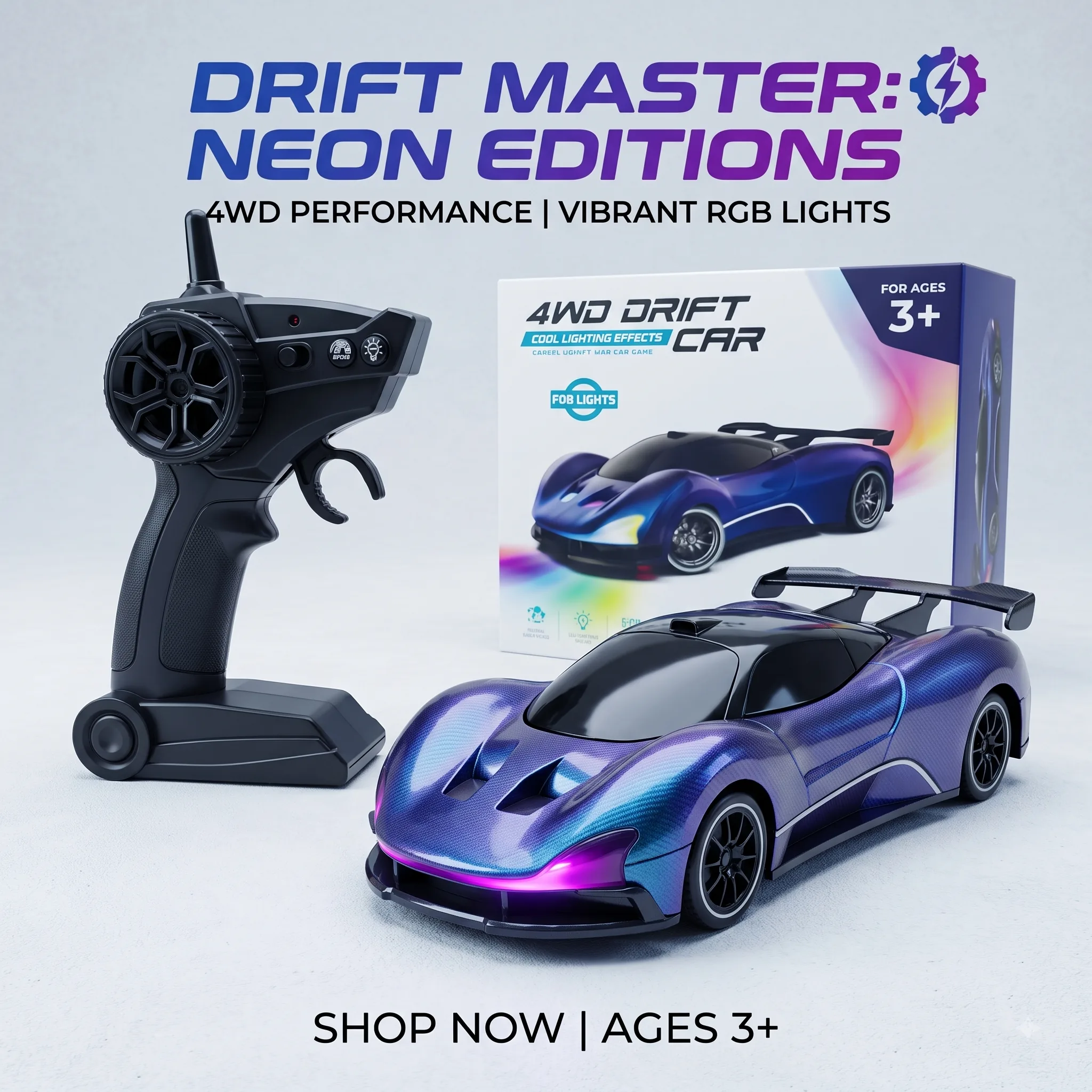 4WD Remote Control High-Speed Drift Sports Car - Image 2