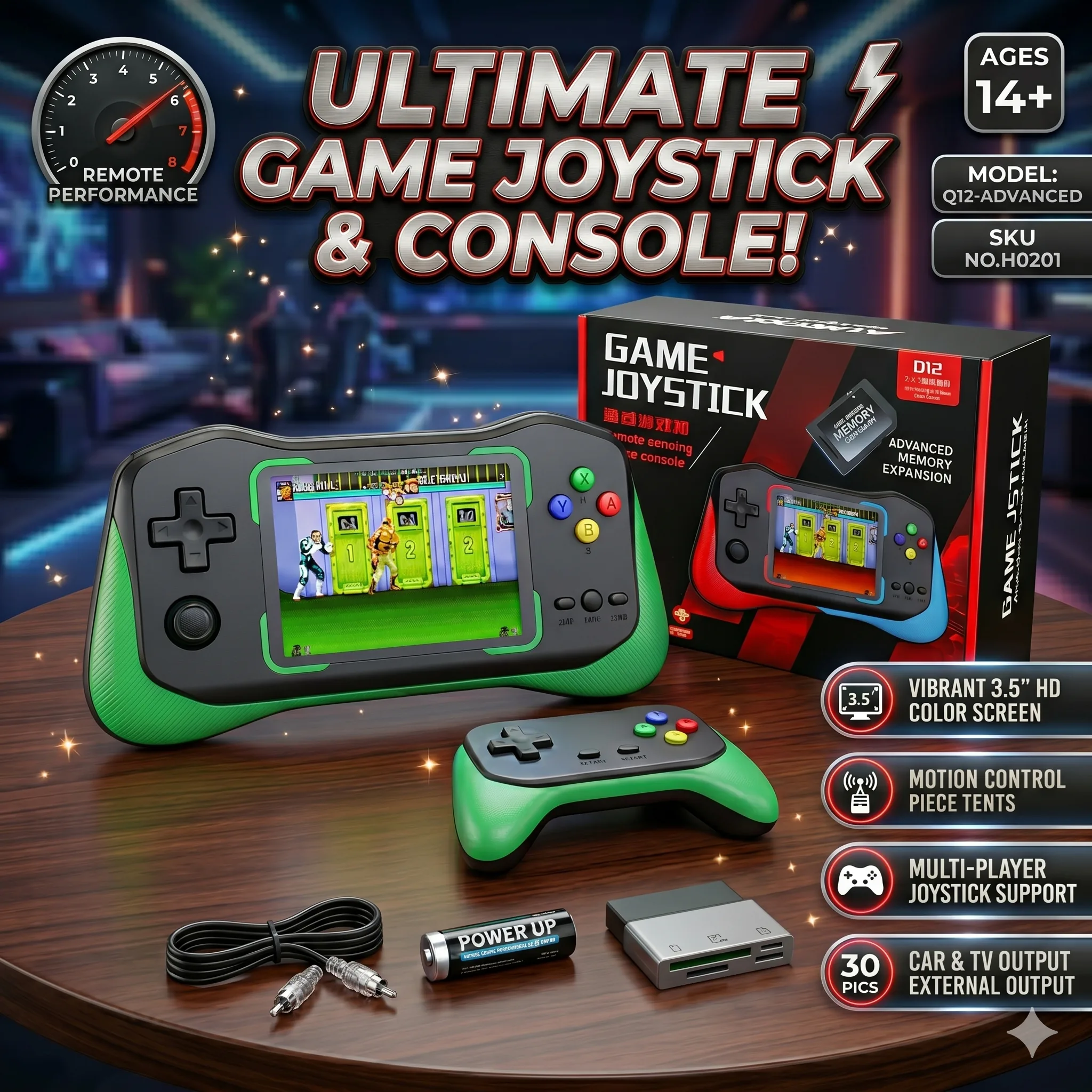 500 in 1 Remote Sensing Handheld Joystick Console Game - Image 2