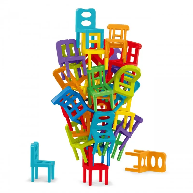 36 Pieces Acrobatic Colorfull Stacking Chair Block - Image 8