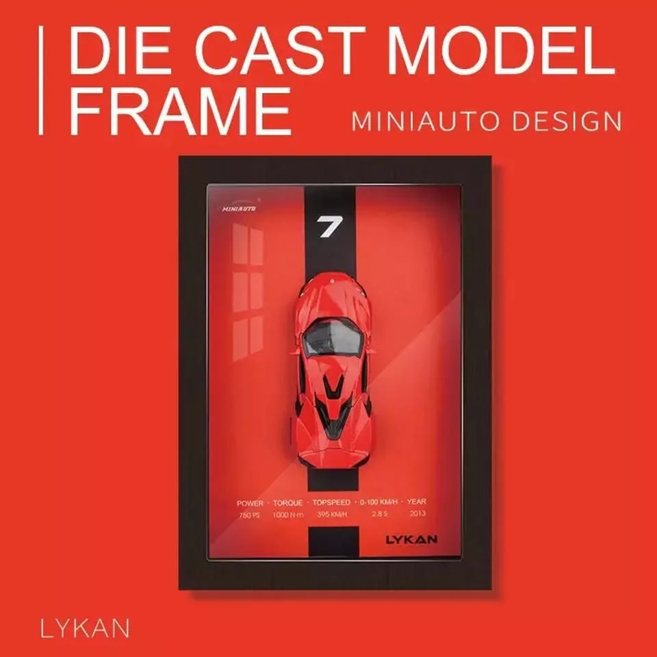 8Pcs Complete Set of 3D Frame Diecast Models - Image 3