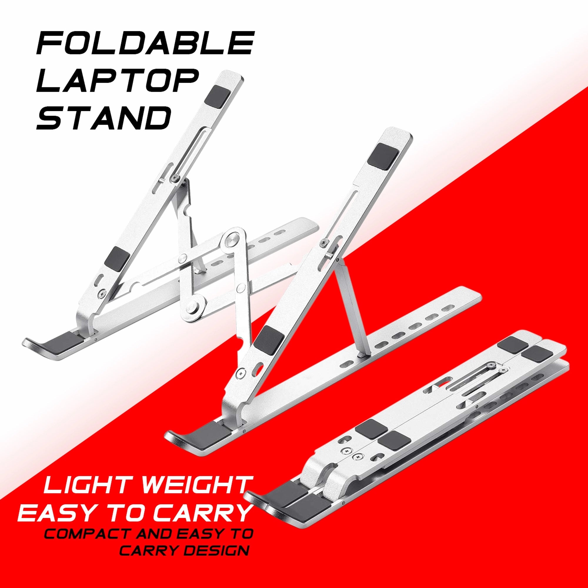 Adjustable Foldable Laptop Alloy Stand - Image 3