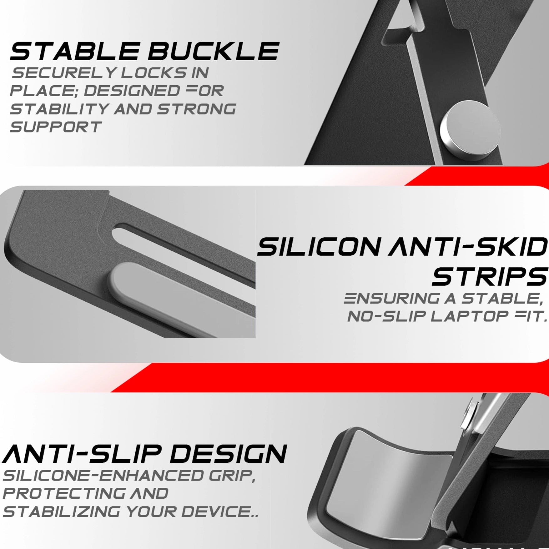 Adjustable Foldable Laptop Alloy Stand - Image 5