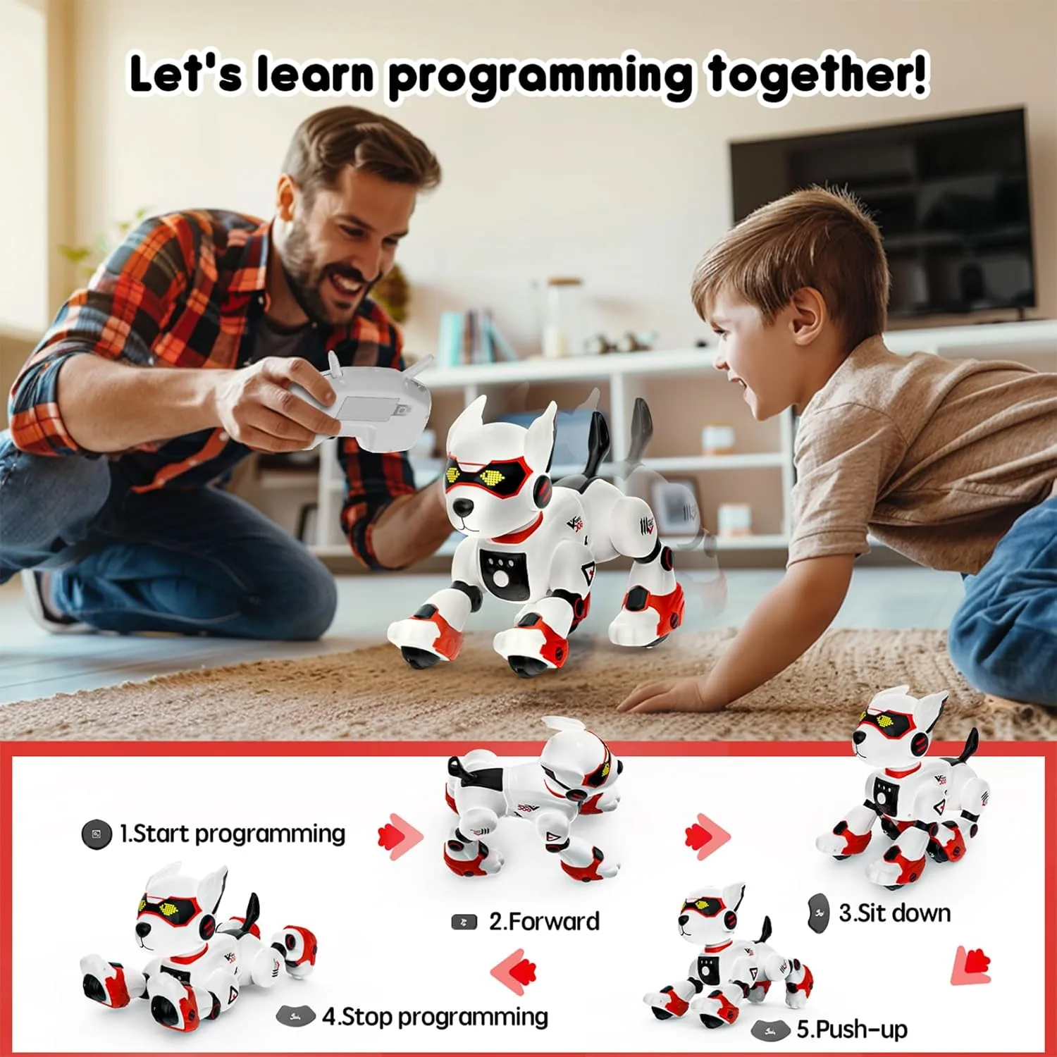 Ai Remote Control Robot Dog with Voice Controller - Image 2