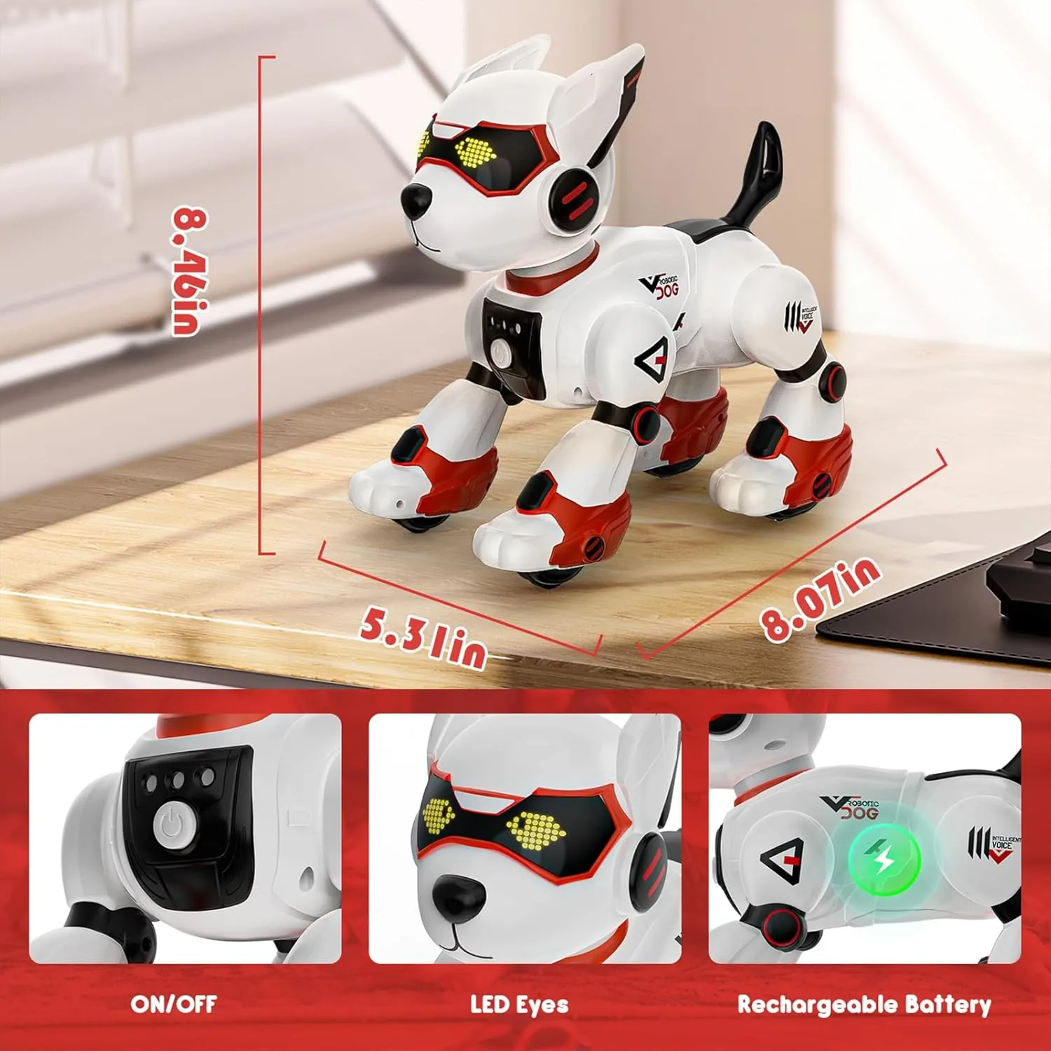 Ai Remote Control Robot Dog with Voice Controller - Image 3