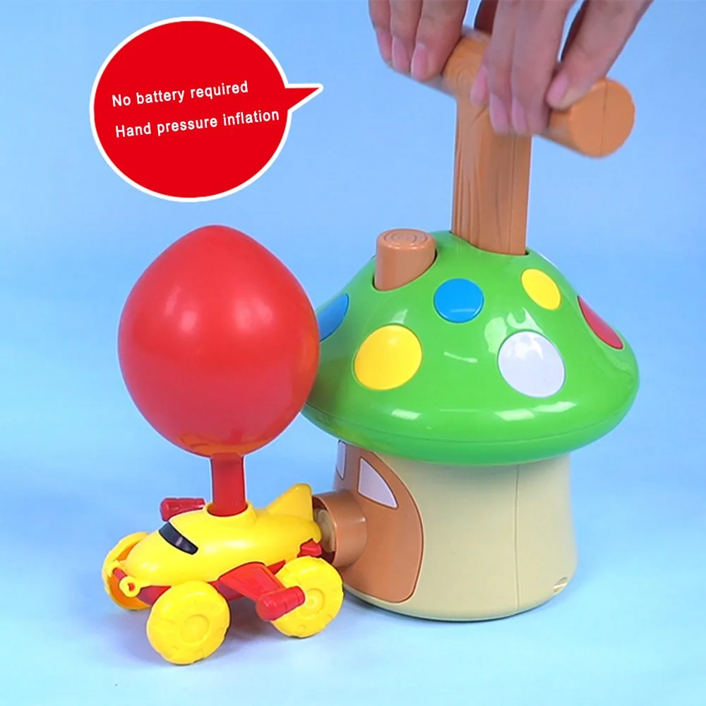 Air Powered Balloon Car Press Inertia Car Cartoon for Kids - Image 2